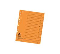 Falken Lot de 100 intercalaires. Fabriqué en Allemagne. En carton recyclé pour format A4 orange