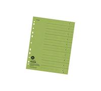 Falken Lot de 100 intercalaires. Fabriqué en Allemagne. En carton recyclé pour format A4, vert