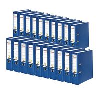 Falken 20x Classeur à levier PP A4 dos de 80mm VEGAN noir Bleu 09984063007F