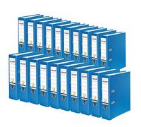 Falken 20x Classeur à levier PP A4 dos de 80mm VEGAN noir Bleu Aqua 11286564007F