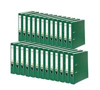 Falken Lot de 25 classeurs en plastique PP Color. Fabriqué en Allemagne. 5 cm, format A4, vert, vegan.