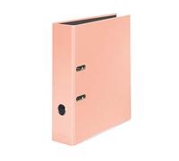 Falken PastellColor Classeur à anneaux en plastique avec fente Orange pêche Largeur 8 cm Format A4