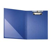 Falken Porte-documents haut de gamme. Fabriqué en Allemagne. Extérieur et intérieur en plastique pour format A4, avec pochette sur la couverture avant et porte-stylo bleu.