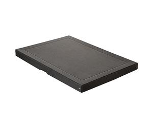 Falken - Réf. 22001672000F - PureBox - 1 boîte de rangement avec couvercle - emballage cadeau - sans plastique - Format A2 - hauteur 40 mm - poignée découpée - entourée d'un ruban - Couleur noire