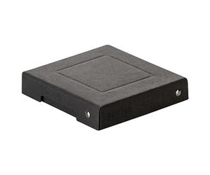 Falken - Réf. 22001728000F - PureBox - 1 boîte de rangement avec couvercle - emballage cadeau - sans plastique - Format A6 - hauteur 25 mm - poignée découpée - entourée d'un ruban - Couleur noire