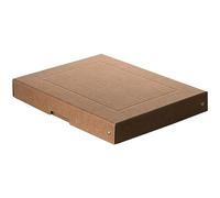 Falken - Ref. 22001792000F - PureBox Nature - 1 boîte de rangement avec couvercle - emballage cadeau - sans plastique - format A4 - hauteur 40 mm - poignée découpée - entourée d'un ruban