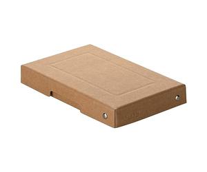 Falken - Ref. 22001824000F - PureBox Nature - 1 boîte de rangement avec couvercle - emballage cadeau - sans plastique - format A6 - hauteur 25 mm - poignée découpée - entourée d'un ruban