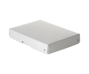Falken - Réf. 22002192000F - PureBox PRO - 1 boîte de rangement avec couvercle - emballage cadeau - sans plastique - Format A5 - hauteur 40 mm - poignée découpée - entourée d'un ruban - Blanc