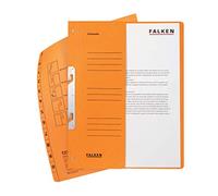 Falken - Réf. 80000755001F - 50 chemises à crochet A4 1/2 VD KH - Orange