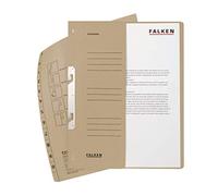 Falken - Réf. 80000763001F - 50 chemises à crochet A4 1/2 VD KH - Gris