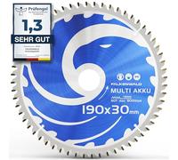FALKENWALD Lame scie circulaire 190 x 30 mm batterie - Bois Métal Alu | Disque scie circulaire 190 bois & disque circulaire 190 - lame circulaire 190mm sans fil, alésage 30