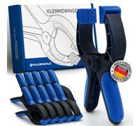 FALKENWALD Pince à ressort 12 pcs - pince serre joint, pince étau | Pince de serrage, pince serrage bricolage - pince à ressort grande ouverture