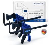 FALKENWALD Serre Joint Rail de Guidage, Serre Joint Menuisier - Lot de 2 | Serre joint rail de guidage à une main, compatible Makita, Festool, Einhell, Metabo - serre joint MFT, lot de 2
