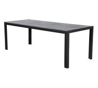 Fall Table de jardin, 205 cm, noir/gris.
