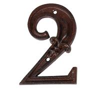 Numéro de maison en fonte Chiffre 2