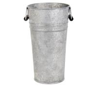 Esschert Design Fallen Fruits OZ33 Grand Vase Ancien en Zinc, Argent, numéro : 1 pièce, 18,600000000000001 x 16,39999999999999 x 30 cm