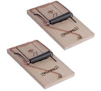 FALLENHELD Lot de 2 Pièges à Rats en Bois I Grand piège à Rats sans Poison I Tapette puissante I Utilisation Simple, Réutilisable, Efficace