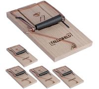 FALLENHELD Lot de 5 Pièges à Rats en Bois I Grand piège à Rats sans Poison I Tapette puissante I Utilisation Simple, Réutilisable, Efficace