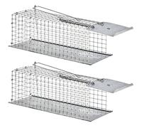FALLENHELD Piège à Rat Vivant, Lot de 2 - Nasse Métal Fond Tôle | Sans poison ni produits chimiques · Fabriqué en Allemagne · Fond inodore et lavable · Réutilisable toute l'année