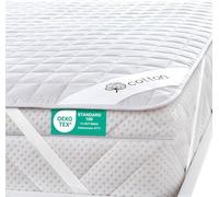 FAM Home Protège Matelas 120x200 cm I Alese 120x200 avec 4 Coins Elastiques I Couvre Matelas, Naturel et Respirant I Housse Protection Lit Adulte et Enfant I Surmatelas 120 x 200