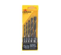 FAMAG 3501.505 Forets Bois 5-teiliger Lot En Ks Box. Ø 4, 5, 6, 8, 10 MM