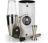 Famanu Boston Bar - Ensemble de 700 ml - Shaker à cocktails, doseur, pilon, passoire à bar, en acier inoxydable