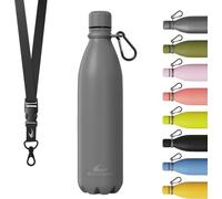 Famanu : Bouteille isotherme à double paroi - Bouteille à eau étanche, 750 ml