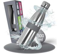 Famanu - Bouteille isotherme en acier inoxydable, 500 ml, antidérapante