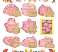 Famanu : Ensemble de 8 emporte-pièces en acier inoxydable pour biscuits de Noël