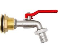 Famanu, ensemble de robinets à bille de 3/4 de pouce en laiton, pour l'évacuation d'eau et les accessoires pour l'eau de pluie