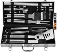 Famanu : Ensemble d'outils de barbecue 20 pièces - Accessoires de grill de haute qualité