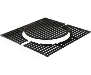 Famanu - Grille en fonte - Barbecue à gaz Brooklyn 2 brûleurs - Accessoires pour barbecue, avec options de pierre à pizza