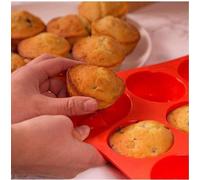 Famanu, Moule en silicone pour mini muffins, 24 cavités - Coffret de 4, couleurs variées