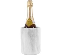 Famanu, refroidisseur à vin en marbre, plateau blanc, 5,5" x 6,5" (environ 14 x 16,5 cm) - Refroidisseur à vin artisanal pour champagne - Refroidisseur à boissons de haute qualité