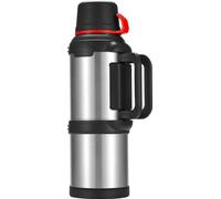 Famanu Thermoskan 4,0 l - Gourde isotherme en acier inoxydable avec 3 gobelets
