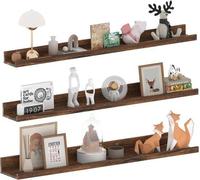 Famanu Wandregal Rustikal - Lot de 3 - Marron - Bois - 90 cm