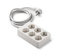 FAMATEL-2516 socle 6 prises câble 1,5 m Carré