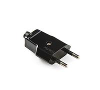 FAMATEL - Petite fiche | Contacts fabriqués en laiton nickelé | 10 A | 250 V | Noir
