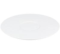 Fameilleur Filora Grande Assiette Plate Porcelaine Blanche 29cm Lot de 4 | Finition Texturée