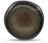 Fameilleur Rocha Assiette Plate Porcelaine Bleue 25cm Lot de 2 | Émail Réactif