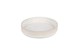 Fameilleur Silva Bol Beige Grès Lot de 4, 19x4 cm | Finition Striée