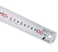 FAMEX 12526 Shinwa Règle en acier inoxydable 100 cm - Règle en acier inoxydable - Règle métallique - 13140