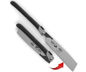 FAMEX 5525 Scie japonaise professionnelle Kataba - Scie à bois japonaise originale - 265 mm - Scie à main pliante - Pour les utilisateurs exigeants et professionnels