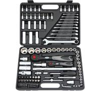 Famex 568-FX-46 Coffret de clés 120 pièces 12,5 mm (1/2") et 6,3 mm (1/4") 4-32 mm