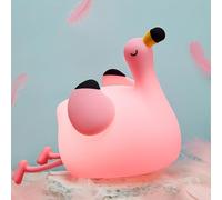 FAMIDUO Flamant Veilleuse Enfants.Veilleuse bébé Rechargeable en silicone avec interrupteur tactile, dimmable et minuterie.Jolie Lampe Flamant Idéale pour décorer une chambre ou offrir en cadeau
