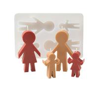Famille de quatre moules en silicone résine époxy pour savon gypse décoration béton argile