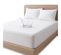 Famille Parure de lit en tissu éponge coton 100% étanche Protège-matelas Lit double, 140 cm x 200 cm