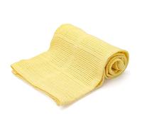 Family Bedding Couverture cellulaire en Coton Jaune - Lit Simple | Couvre-lit Thermique léger réversible | Design Traditionnel Doux (180 x 230 cm)
