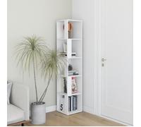 FAMIROSA Armoire d'angle Blanc 33x33x164,5 cm Aggloméré-044