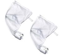 FAMKIT Lot de 2 sacs filtrants zippés de rechange pour Polaris 380, fermeture éclair à 360 degrés Blanc
